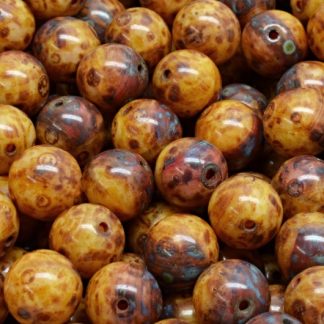 Round Druck Beads 8mm (111-19001-08x08-71010-91240-86800)