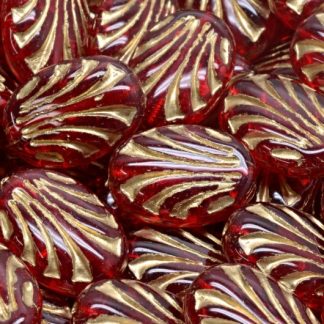Oval With Lines 17x12mm (111-95017-17x12-90080-54302)