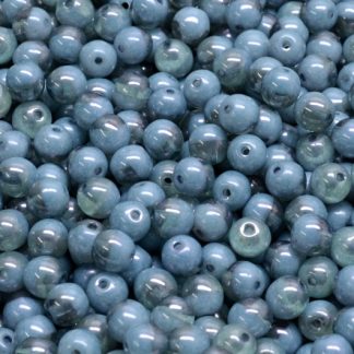 Round Druck Beads 4mm (111-19001-04x04-10020-02010-14464)