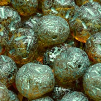 Moon Stone Bead 13x13mm (111-95079-13x11-00030-etch-86800-54315)