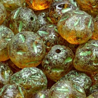 Moon Stone Bead 13x13mm (111-95079-13x11-00030-etch-86800-54322)
