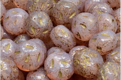 Moon Stone Bead 13x13mm (111-95079-13x11-01000-etch-54302-34304)