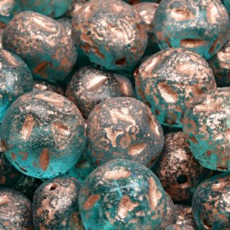 Moon Stone Bead 13x13mm (111-95079-13x11-60110-etch-54318)