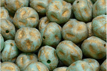 Moon Stone Bead 13x13mm (111-95079-13x11-54200-etch-54302)