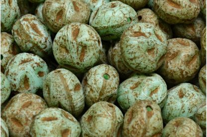 Moon Stone Bead 13x13mm (111-95079-13x11-54200-etch-54317)