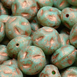 Moon Stone Bead 13x13mm (111-95079-13x11-54200-etch-54318)