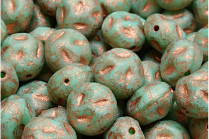 Moon Stone Bead 13x13mm (111-95079-13x11-54200-etch-54318)