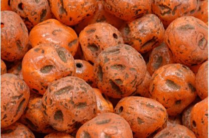 Moon Stone Bead 13x13mm (111-95079-13x11-81260-etch-54317)