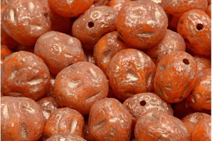 Moon Stone Bead 13x13mm (111-95079-13x11-81260-etch-54318)
