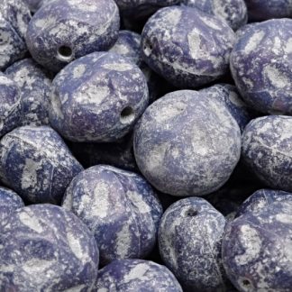 Moon Stone Bead 13x13mm (111-95079-13x11-21010-etch-54301)