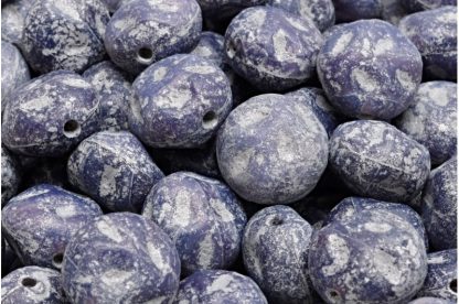 Moon Stone Bead 13x13mm (111-95079-13x11-21010-etch-54301)