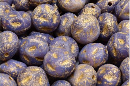 Moon Stone Bead 13x13mm (111-95079-13x11-21010-etch-54302)