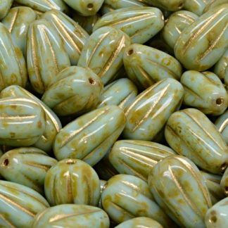 Drop Melon Beads 13x8mm (111-30283-13x08-54200-86800-54302)