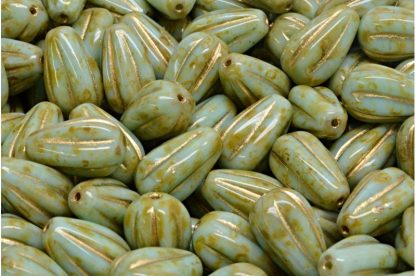 Drop Melon Beads 13x8mm (111-30283-13x08-54200-86800-54302)