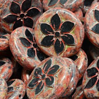 TCB Flower Coin Beads 18x18mm (991-99131-18x18-23980-86800-33307)