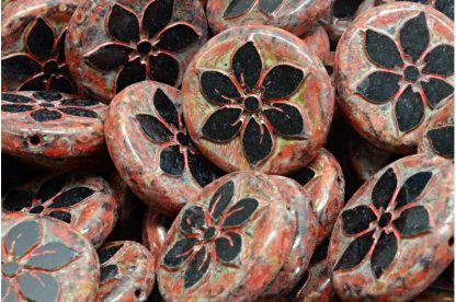 TCB Flower Coin Beads 18x18mm (991-99131-18x18-23980-86800-33307)