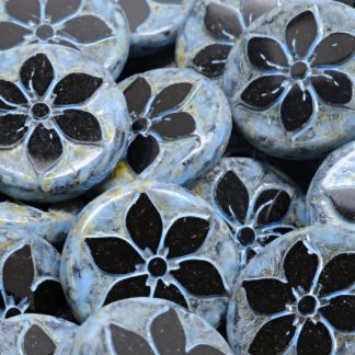 TCB Flower Coin Beads 18x18mm (991-99131-18x18-23980-86800-33308)