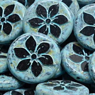 TCB Flower Coin Beads 18x18mm (991-99131-18x18-23980-86800-33309)
