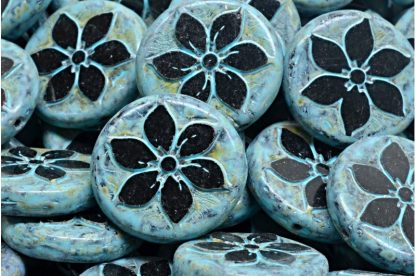 TCB Flower Coin Beads 18x18mm (991-99131-18x18-23980-86800-33309)