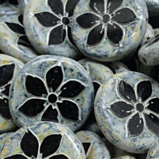 TCB Flower Coin Beads 18x18mm (991-99131-18x18-23980-86800-33312)