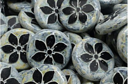 TCB Flower Coin Beads 18x18mm (991-99131-18x18-23980-86800-33312)