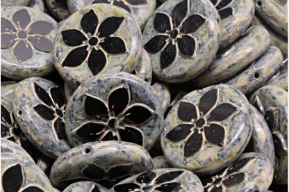 TCB Flower Coin Beads 18x18mm (991-99131-18x18-23980-86800-33301)