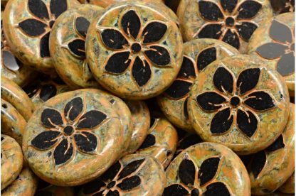 TCB Flower Coin Beads 18x18mm (991-99131-18x18-23980-86800-33302)