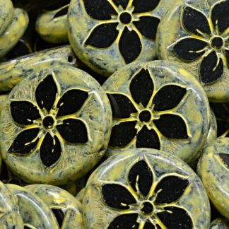 TCB Flower Coin Beads 18x18mm (991-99131-18x18-23980-86800-33303)