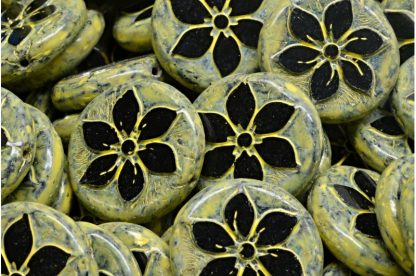 TCB Flower Coin Beads 18x18mm (991-99131-18x18-23980-86800-33303)