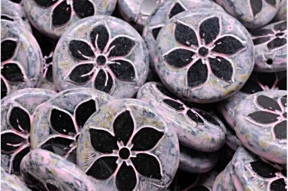 TCB Flower Coin Beads 18x18mm (991-99131-18x18-23980-86800-33304)