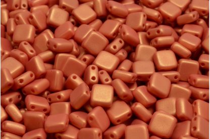 2 Holes Pressed Tile Beads 6x6mm (111-30516-06x06-02010-241X8)