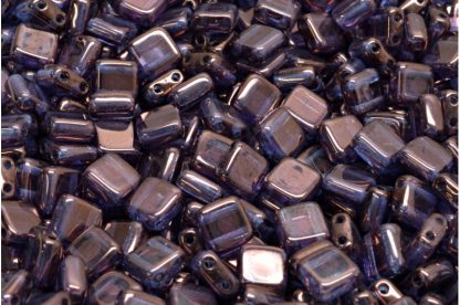 2 Holes Pressed Tile Beads 6x6mm (111-30516-06x06-00030-15726)
