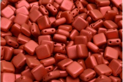 2 Holes Pressed Tile Beads 6x6mm (111-30516-06x06-02010-01890)