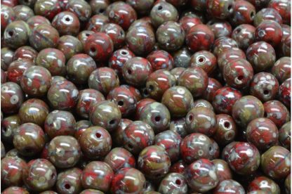 Round Druck Beads 6mm (111-19001-06x06-93200-43400)