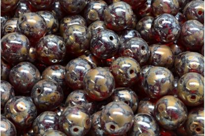 Round Druck Beads 8mm (111-19001-08x08-90080-43400)