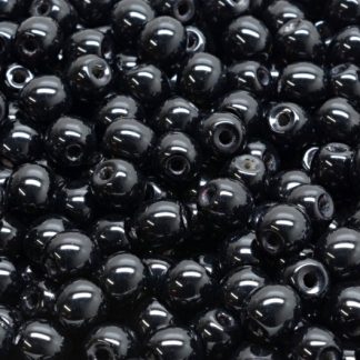 Round Druck Beads - Big Hole 1,5mm (111-19003-06x06-23980)