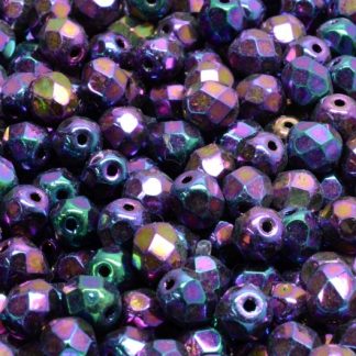 Firepolished Round Beads 6mm (151-19001-06x06-23980-21495)