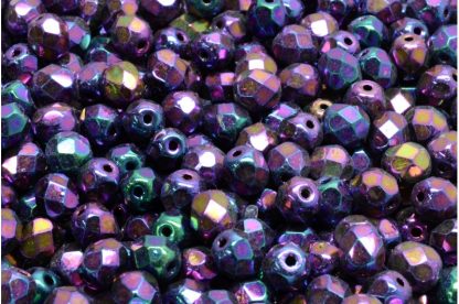 Firepolished Round Beads 6mm (151-19001-06x06-23980-21495)