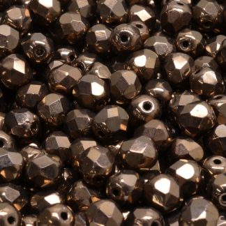 Firepolished Round Beads 6mm (151-19001-06x06-23980-14435)