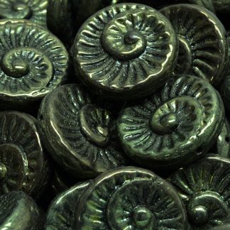 Fossil Shell Beads 18x18mm (111-95021-18x18-23980-14495)