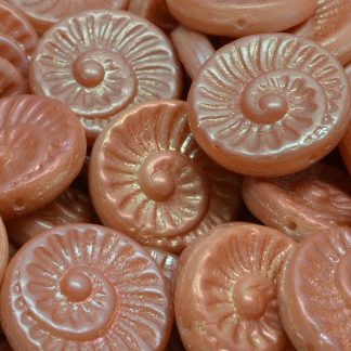 Fossil Shell Beads 18x18mm (111-95021-18x18-02010-29123)
