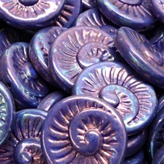 Fossil Shell Beads 18x18mm (111-95021-18x18-33050-15001)