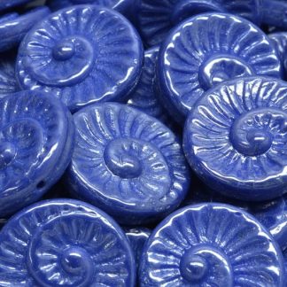 Fossil Shell Beads 18x18mm (111-95021-18x18-33050-14400)