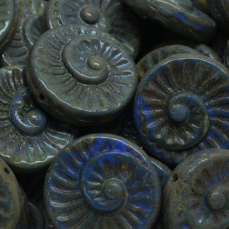 Fossil Shell Beads 18x18mm (111-95021-18x18-33050-86800)